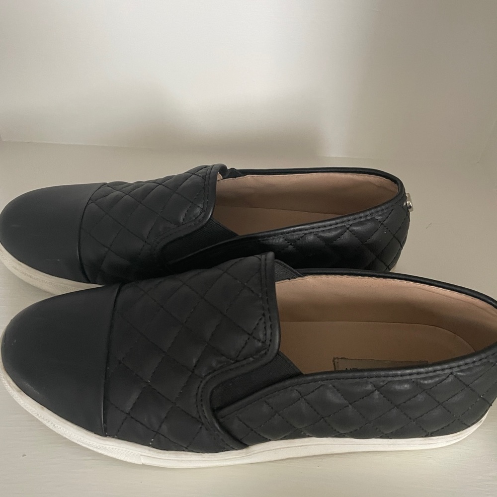 Steve Madden Leather Quilted Sneakers - Ecentrcq Slip Ons Shoes